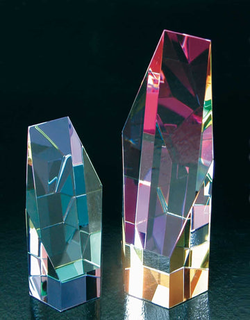 Crystal Award , Hexagon Crystal Award, Corporate Crystal Award, Crystal Hexagon Award, Crystal Rainbow Award